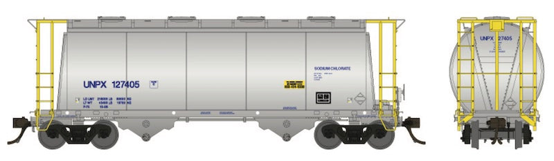 Rapido Trains 72008A HO Scale Procor 3000cuft Aluminum Hopper "No Worldmark" UNPX Car #4