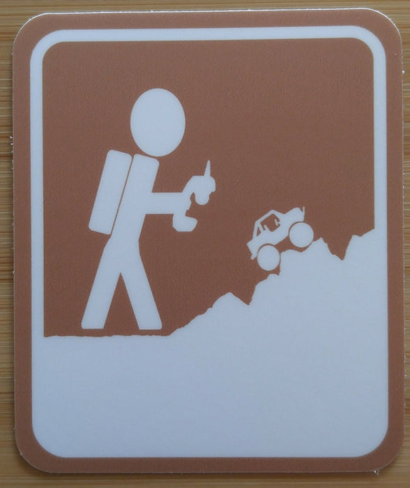 Adventure RC Trucks Small OG Brown Vinyl Decal Sticker 3"x2.5"