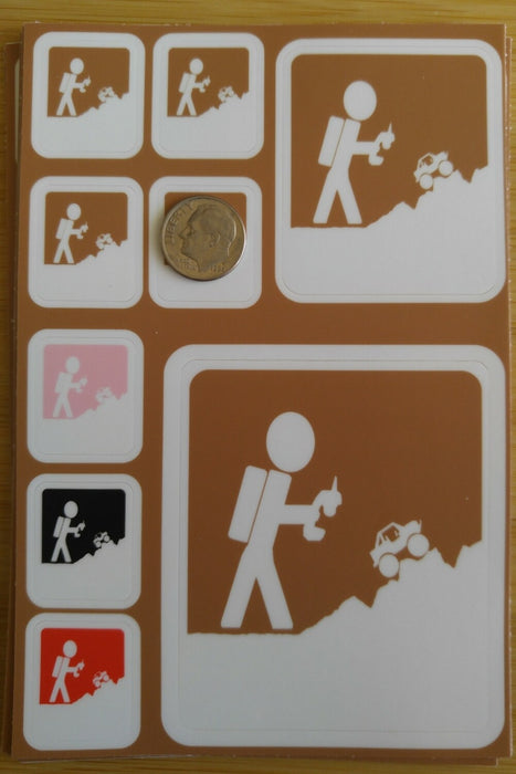 Adventure RC Trucks Vinyl Decal Sticker Sheet