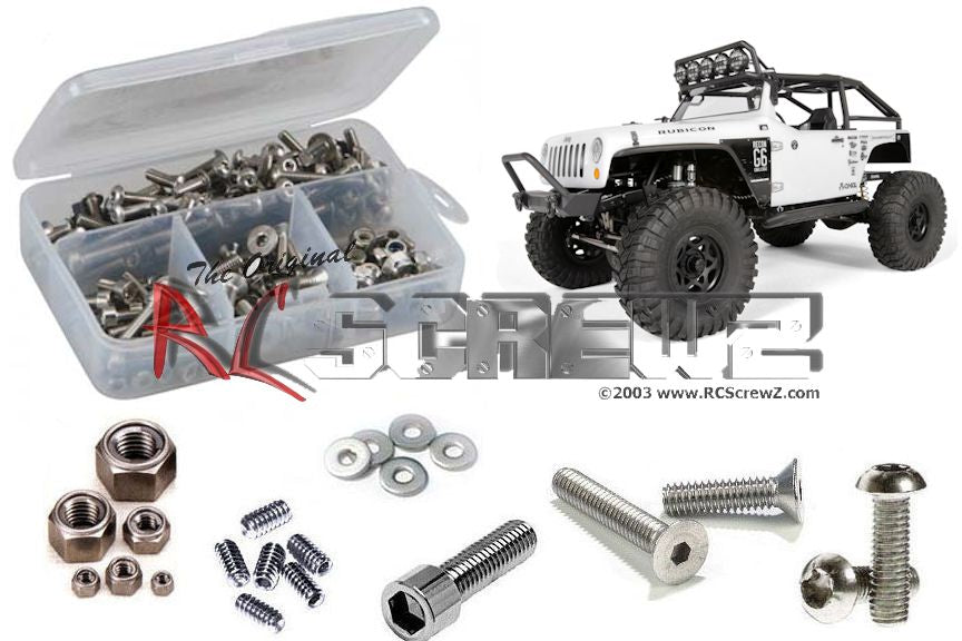 RC Screwz AXI008 Stainless Steel Screw Set for Axial SCX10 Jeep and Others 