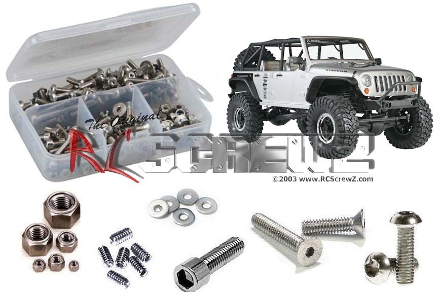 RC Screwz AXI009 Stainless Steel Screw Set for Axial SCX10 Jeep Rubicon 