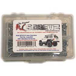 RC Screwz AXI023 Stainless Steel Screw Set for Axial SCX10ii Jeep Cherokee
