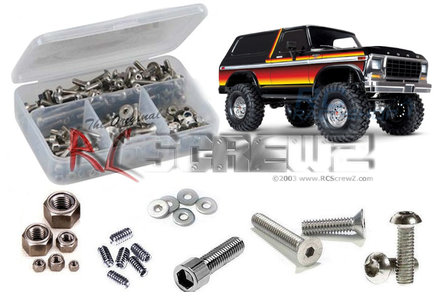 RC Screwz TRA085 Stainless Steel Screw Set for Traxxas TRX-4 Blazer/Bronco 