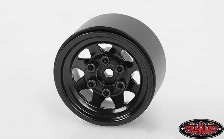 RC4WD W0229 1.0" Stamped Steel Beadlock Wheel Black 4 Pack