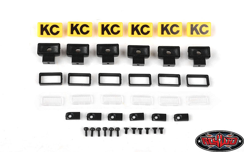 RC4WD Z-E0132 KC HiLiTES Rectangle Light Pocket with Covers