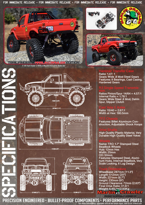 RC4WD Z-RTR0034 Marlin Crawler TF2 RTR W/ Mojave II