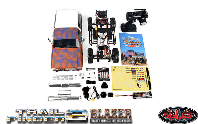 RC4WD Z-RTR0055 Trail Finder 2 RTR with Chevrolet Blazer Rust Bucket Hard Body