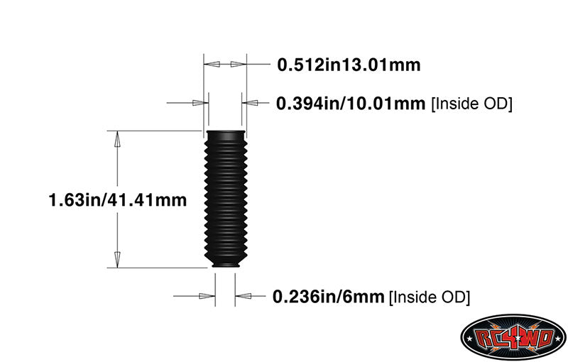 RC4WD Z-S0961 Blue Super Scale Shock Boot 4 Pack