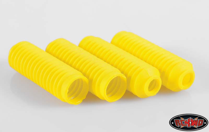 RC4WD Z-S0962 Yellow Super Scale Shock Boot 4 Pack