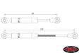 RC4WD Z-S0986 SuperLift Adjustable Steering Stabalizer (90-120mm)