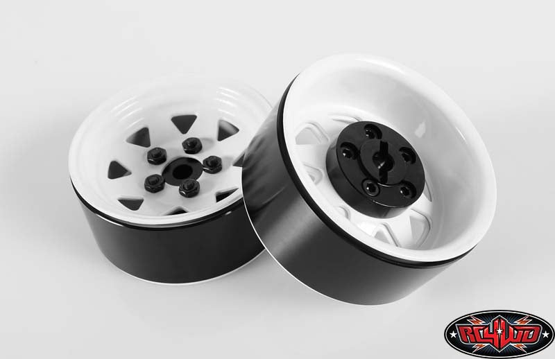 RC4WD Z-W0127 1.9" Beadlock White 5 Lug Wagon Wheels (4 Pack)