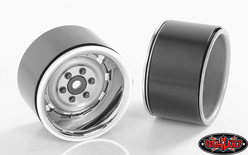 RC4WD Z-W0257 Silver Rally 1.9"  Beadlock Wheels 4 Pack