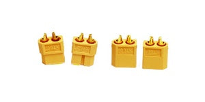 Racers Edge 1633 XT60 Male and Female Connectors 2 Pair