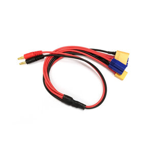 Racers Edge 1661 4-Function Charge Adapter to Male 4mm Bullets (XT60, XT90, EC3, EC5)