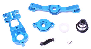 Racers Edge 1922BL Blue Revo Aluminum Complete Servo Saver Assembly