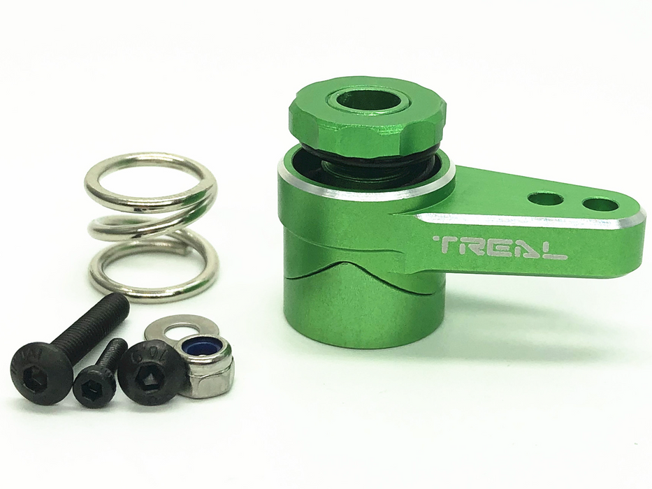 Treal Hobby X002V2SXFZ Green Aluminum 25T Servo Saver Set for LMT