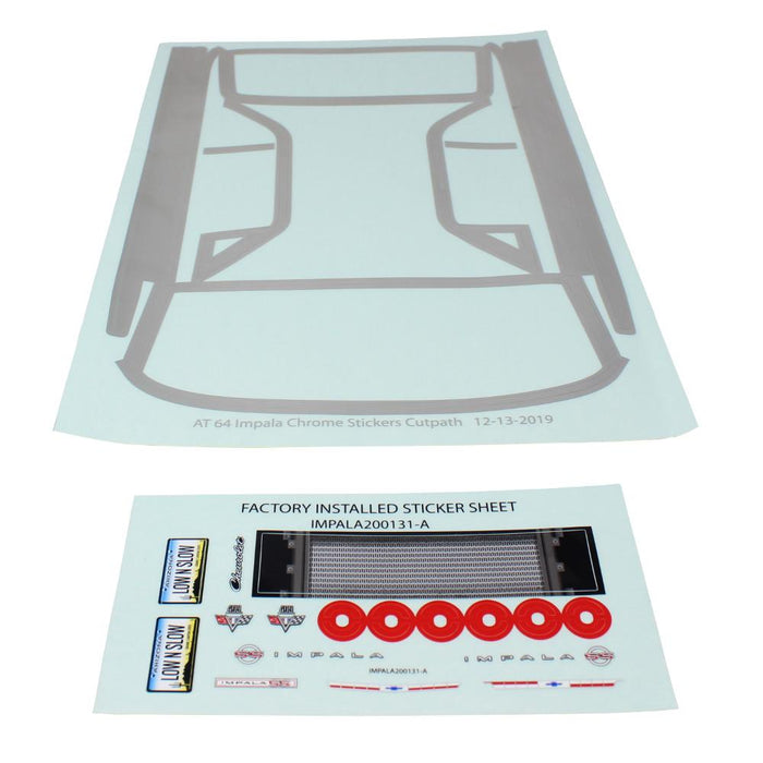 Redcat 13213 1964 Impala Full Complete Body Stickers for SixtyFour