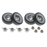 Redcat 13882 Low Profile Low Rider Tire on Chrome Wheels for SixtyFour