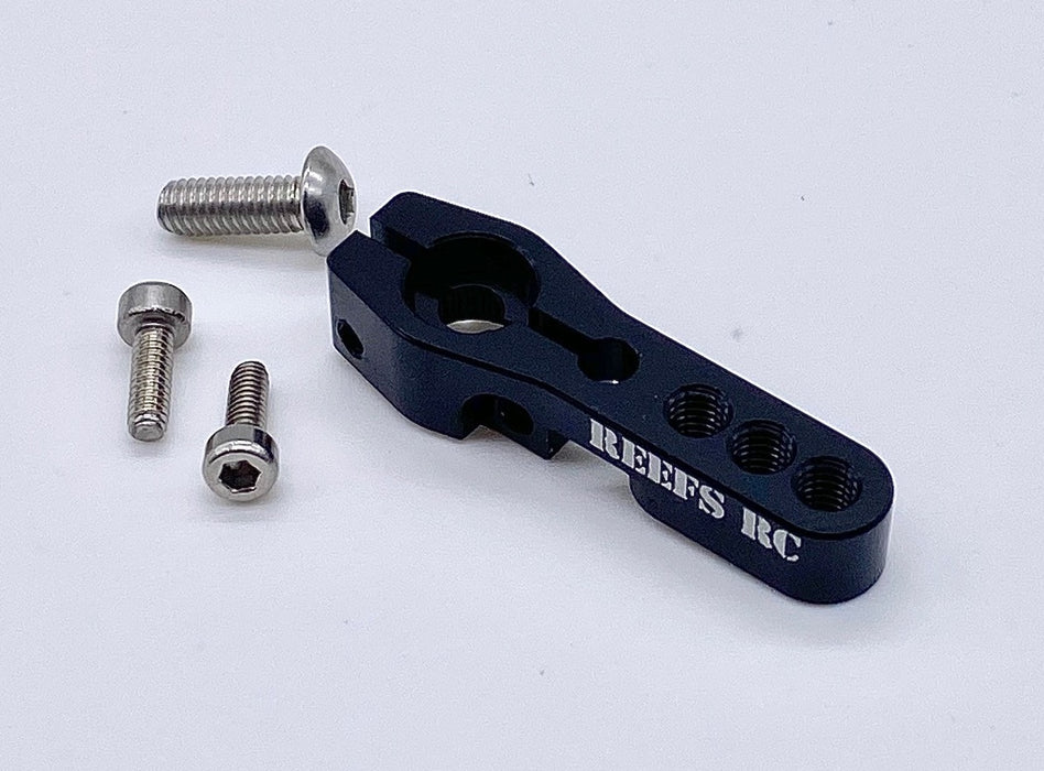 REEFS RC Black V2 Shield HD 25T Clamping Servo Horn