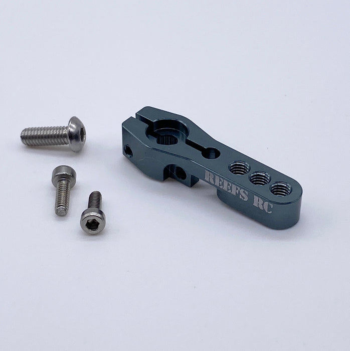 REEFS RC Gun Metal V2 Shield HD 25T Clamping Servo Horn