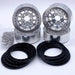 Reefs RC Hammer 1.9" Beadlock Off-Road Crawler Wheels with Black Rings and Hardware 4 Pack