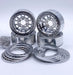 Reefs RC Hammer 1.9" Beadlock Off-Road Crawler Wheels with Silver Rings and Hardware 4 Pack