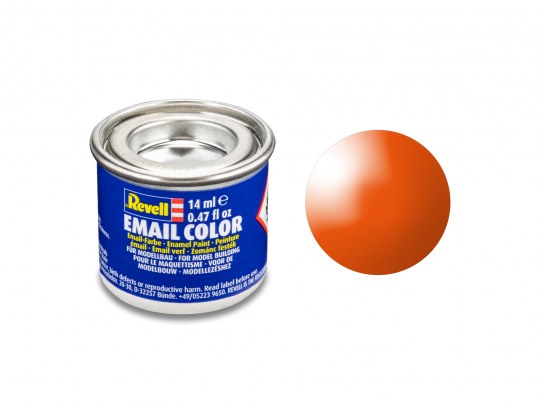 Revell 32130 14ml Tin Enamel Email Color Paint - Orange Gloss