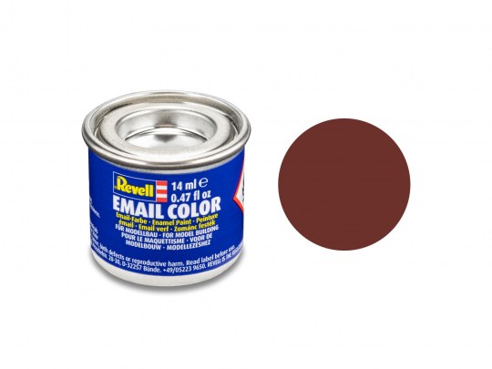 Revell 32137 14ml Tin Enamel Email Color Paint - Reddish Brown Matte