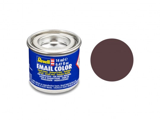 Revell 32184 14ml Tin Enamel Email Color Paint - Leather Brown Matte