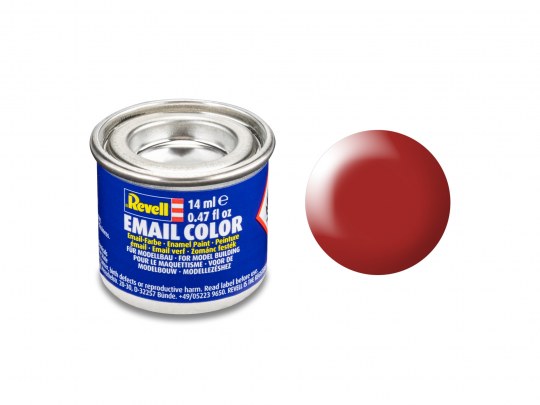 Revell 32330 14ml Tin Enamel Email Color Paint - Fiery Red Silk