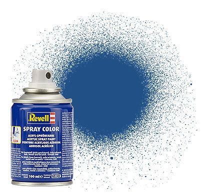 Revell 34156 100ml Acrylic Spray Color Paint - Blue Matte (Ok for Lexan RC Car Bodies)