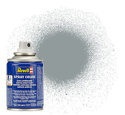 Revell 34176 100ml Acrylic Spray Color Paint - USAF Light Grey Matte (Ok for Lexan RC Car Bodies)