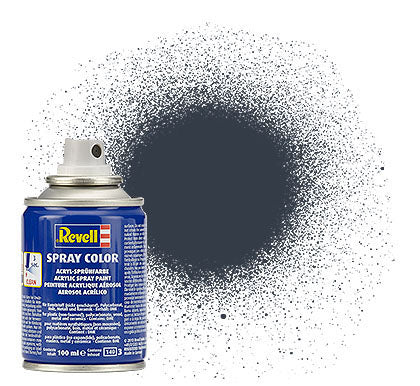 Revell 34178 100ml Acrylic Spray Color Paint - Tank Grey Matte (Ok for Lexan RC Car Bodies)