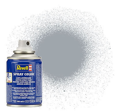 Revell 34190 100ml Acrylic Spray Color Paint - Silver Metallic (Ok for Lexan RC Car Bodies)