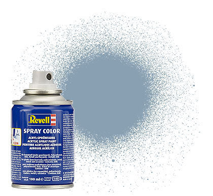 Revell 34374 100ml Acrylic Spray Color Paint - Grey Silk (Ok for Lexan RC Car Bodies)