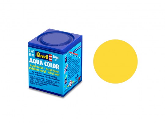 Revell 36115 18ml Bottle Acrylic Aqua Color Paint - Yellow Matte