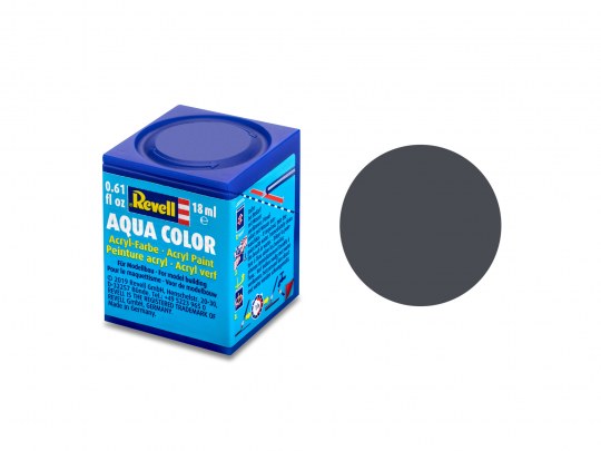 Revell 36178 18ml Bottle Acrylic Aqua Color Paint - Tank Grey Matte