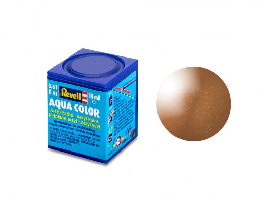 Revell 36195 18ml Bottle Acrylic Aqua Color Paint - Bronze Metallic