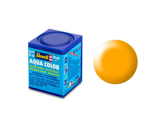 Revell 36310 18ml Bottle Acrylic Aqua Color Paint - Yellow Silk