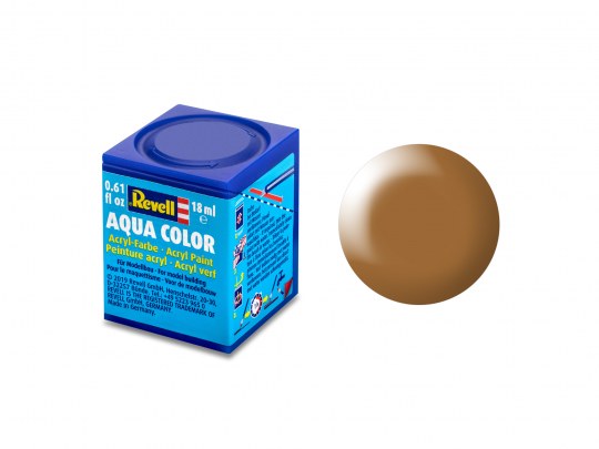 Revell 36382 18ml Bottle Acrylic Aqua Color Paint - Wood Brown Silk