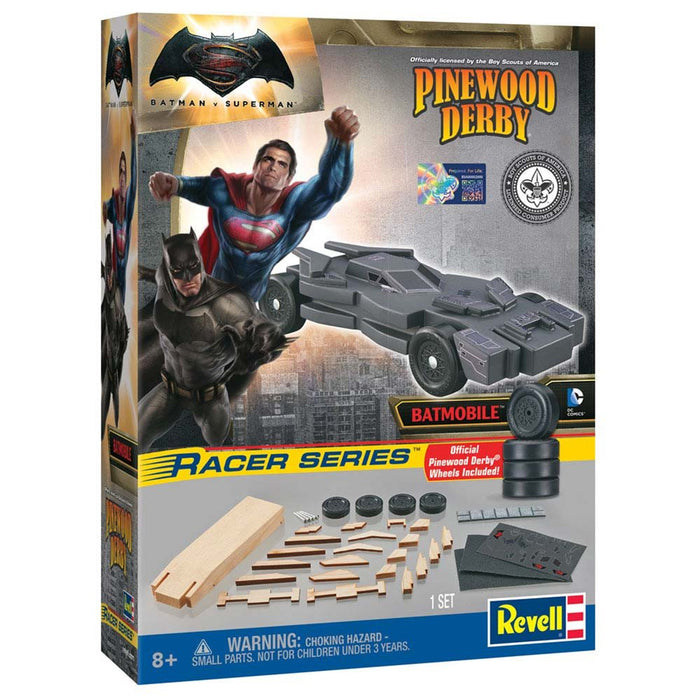 Revell 9449 Batman Dawn Justice Racer Pinewood Derby Kit with BSA Wheels