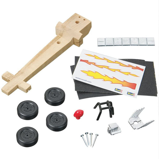 Revell 9635 Dragster Racer Pinewood Derby Kit with BSA Wheels