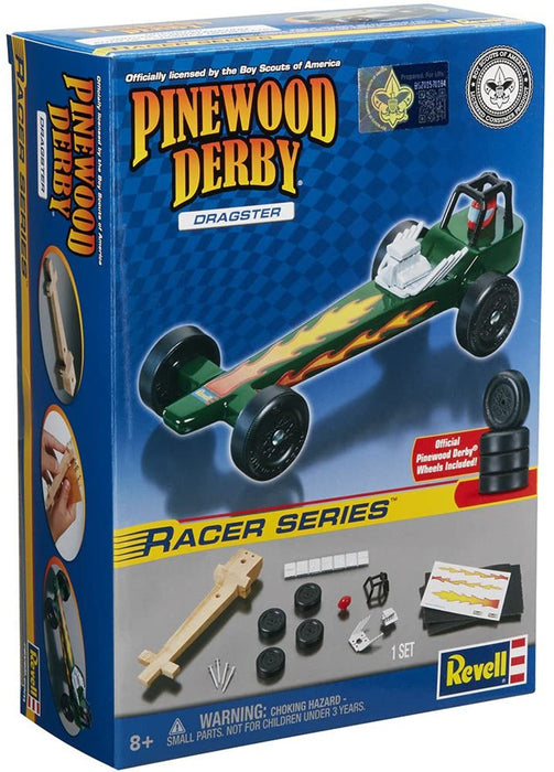 Revell 9635 Dragster Racer Pinewood Derby Kit with BSA Wheels