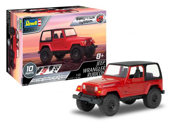 Revell-MONOGRAM 85-1239 1/25 Jeep Wrangler Rubicon Click Together Model Kit