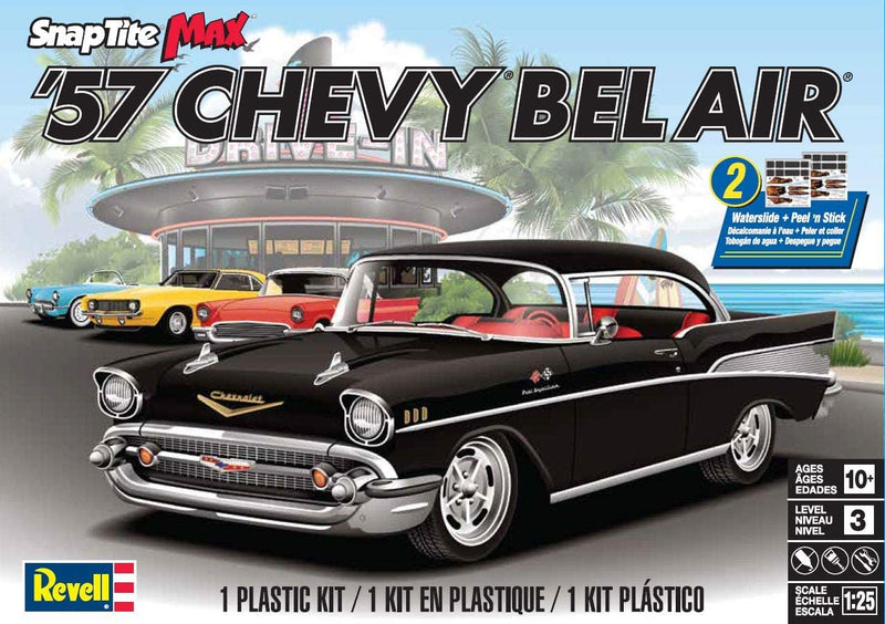 Revell-MONOGRAM 85-1529 1/25 1957 Chevy Bel Air Level 3 Plastic Model Kit