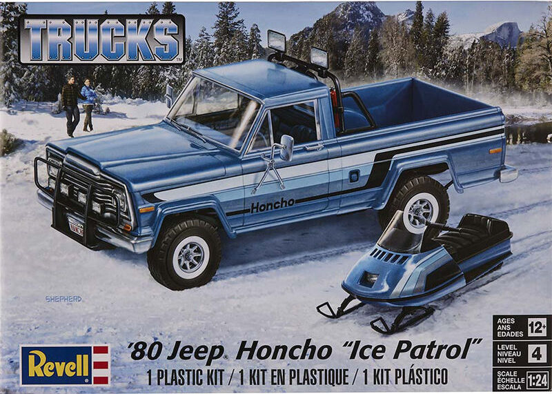 Revell-MONOGRAM 8572 1/25 1980 Jeep Honcho Ice Patrol Model Kit