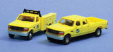 River Point Station N383JL9G8 N Scale 1992 Ford F Series Crew Cab Pickup and Service Truck Set CR