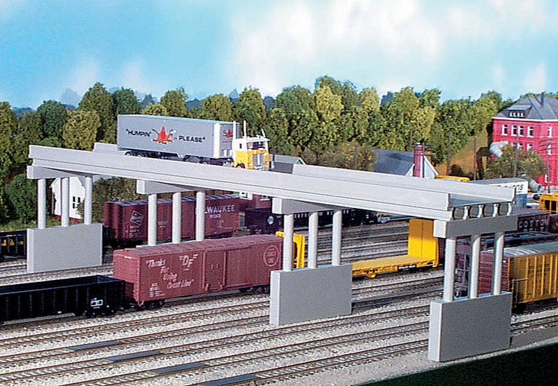 Rix Products 113 HO Scale Modern 150' Highway Overpass Kit with 4 Piers