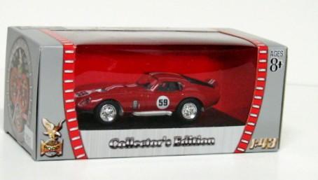 Road Legends 94242 1/43 (O Scale) 1965 Shelby Cobra Daytona Coupe Die Cast Car (Colors May Vary)