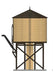 Broadway Limited Imports 7927 HO Scale Wood Water Tower - Weathered Yellow (Non-Operating)